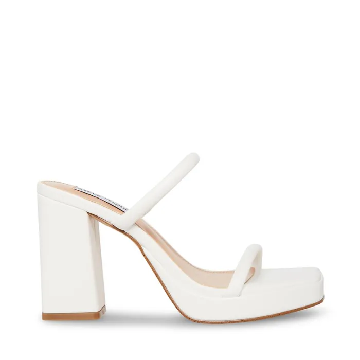 Womens Polly White Steve Madden Heels