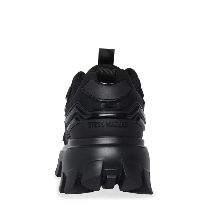 Womens Ponced Black Steve Madden Sneakers
