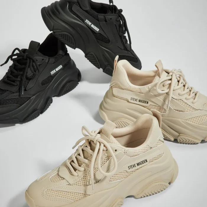 Womens Possession Black Steve Madden Sneakers