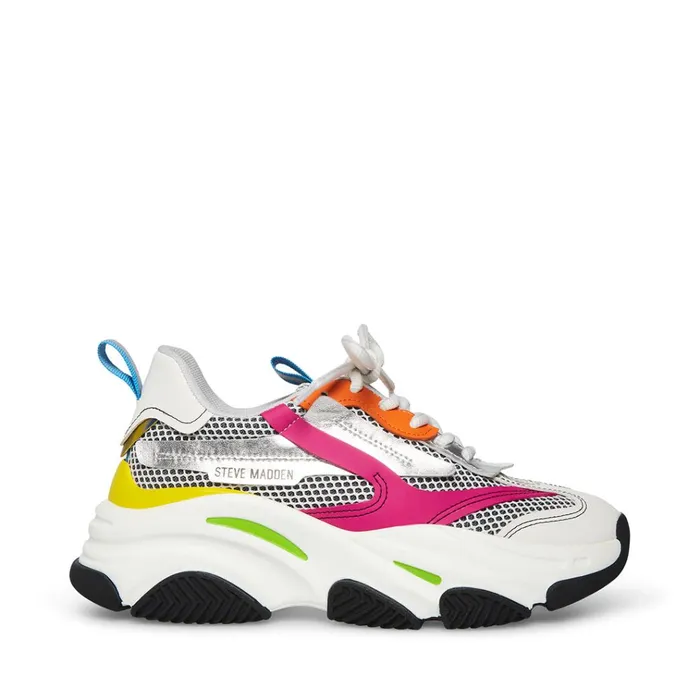 Womens Possession Bright Multi Steve Madden Sneakers