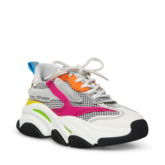Womens Possession Bright Multi Steve Madden Sneakers