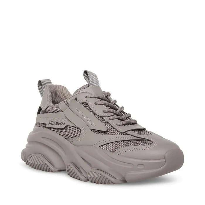 Womens Possession Charcoal Steve Madden Sneakers