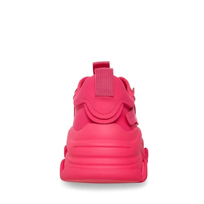 Womens Possession Pink Neon Steve Madden Sneakers