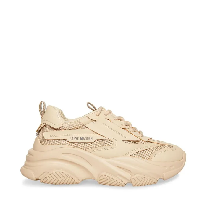 Womens Possession Tan Steve Madden Sneakers