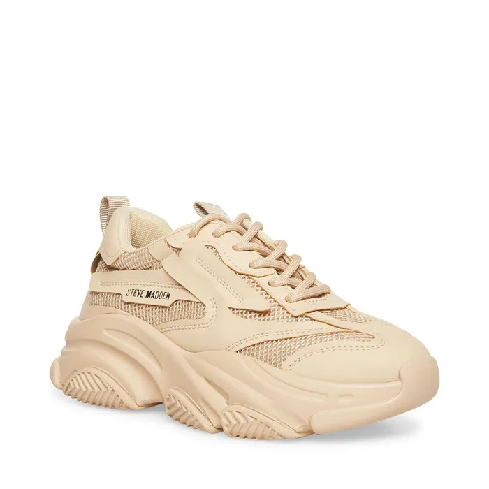 Womens Possession Tan Steve Madden Sneakers