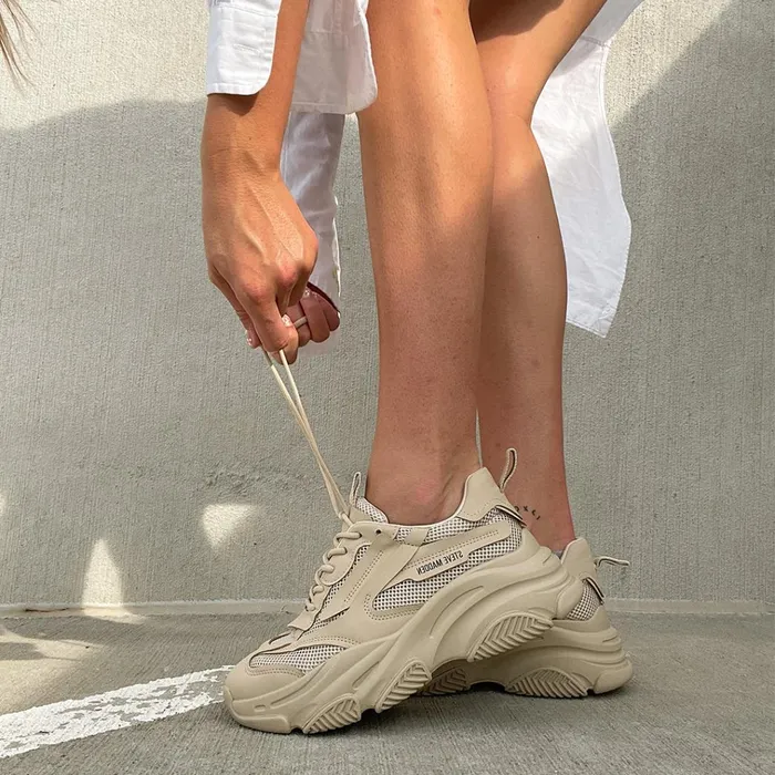 Womens Possession Tan Steve Madden Sneakers