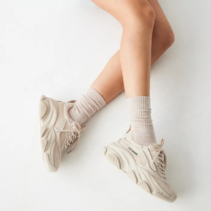 Womens Possession Tan Steve Madden Sneakers