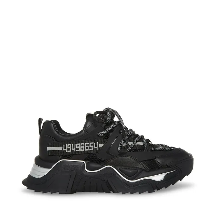 Womens Power Black Steve Madden Sneakers