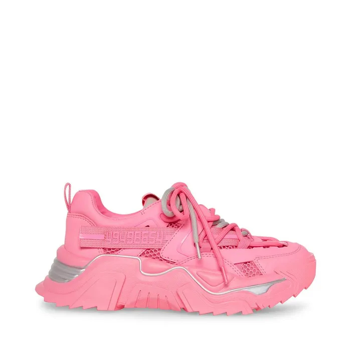 Womens Power Pink Steve Madden Sneakers