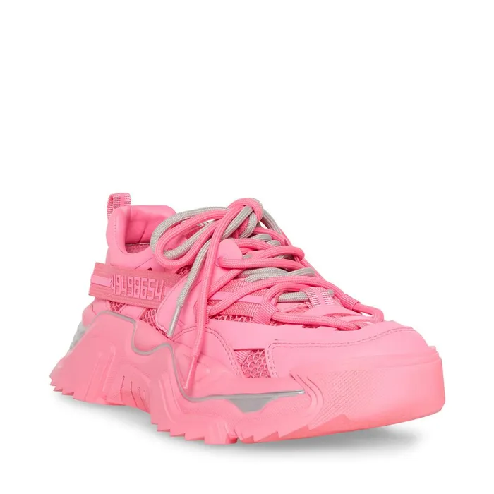 Womens Power Pink Steve Madden Sneakers