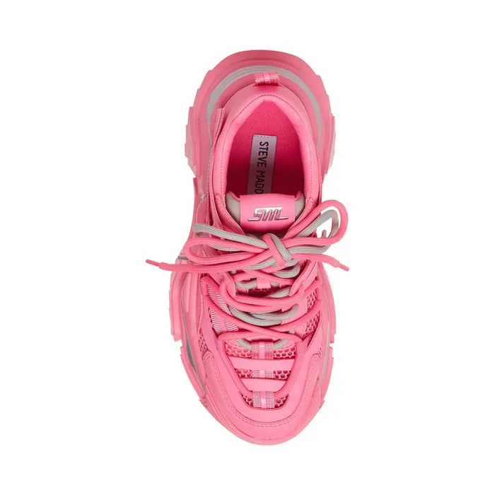 Womens Power Pink Steve Madden Sneakers