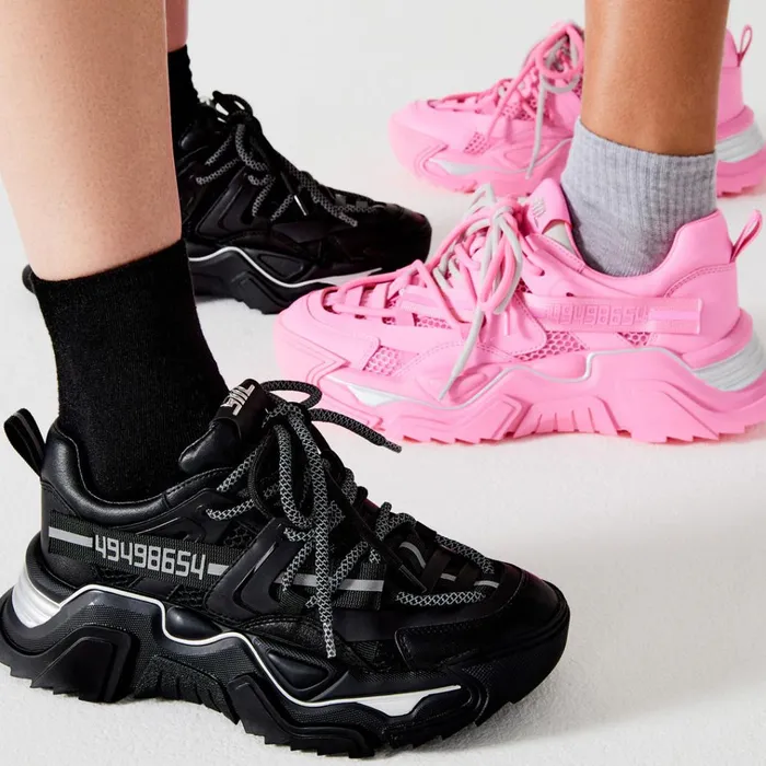 Womens Power Pink Steve Madden Sneakers