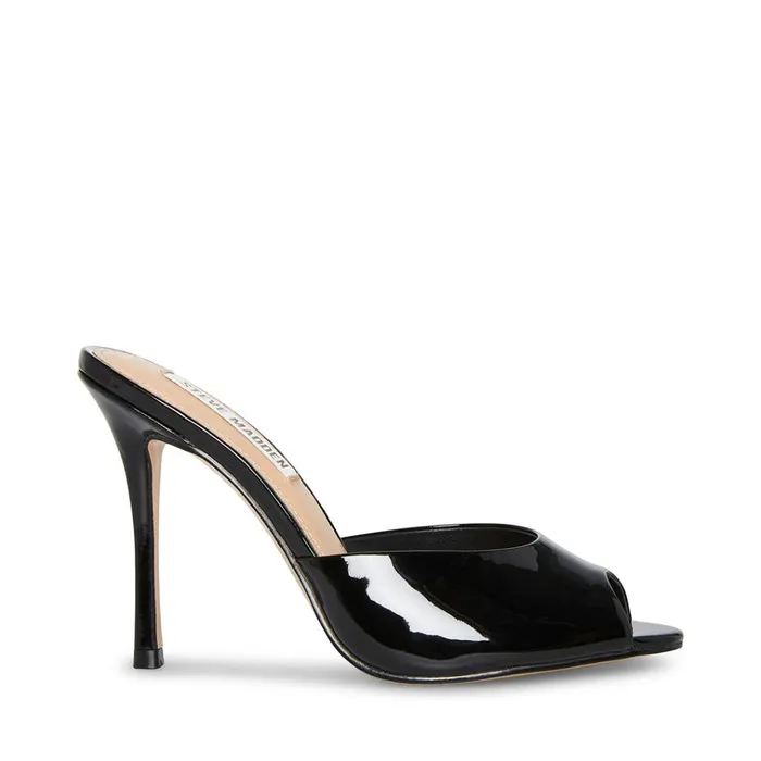 Womens Priya Black Patent Steve Madden Heels