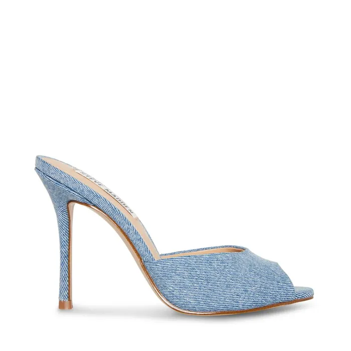 Womens Priya Denim Fabric Steve Madden Heels