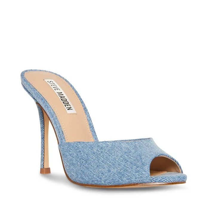 Womens Priya Denim Fabric Steve Madden Heels Womens Priya Denim Fabric Steve Madden Heels