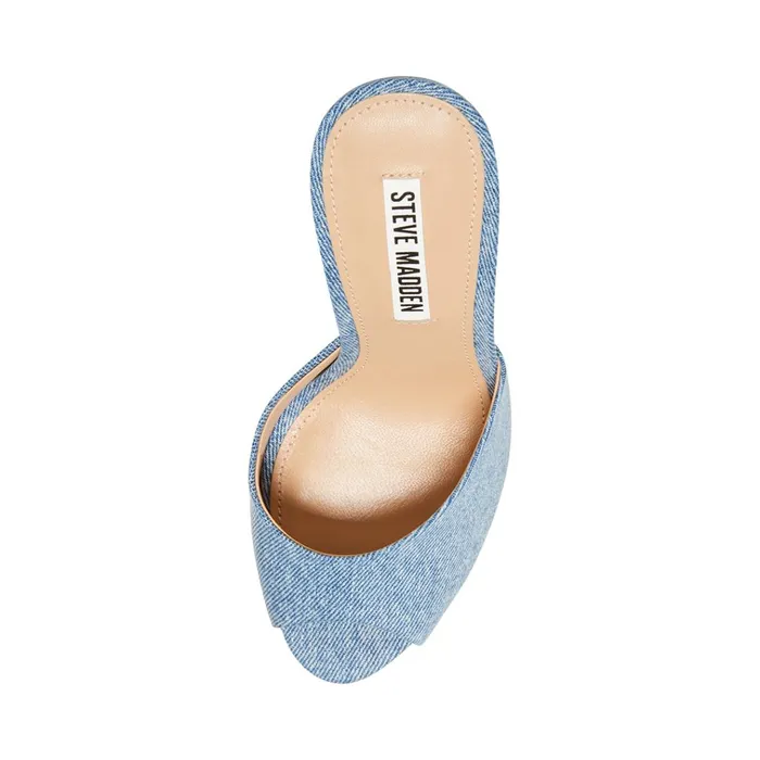 Womens Priya Denim Fabric Steve Madden Heels Womens Priya Denim Fabric Steve Madden Heels