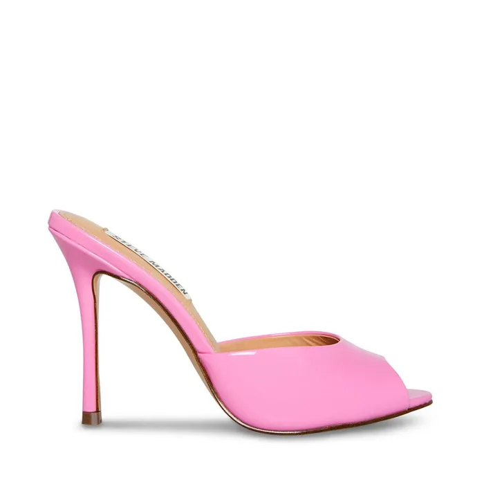Womens Priya Pink Patent Steve Madden Heels