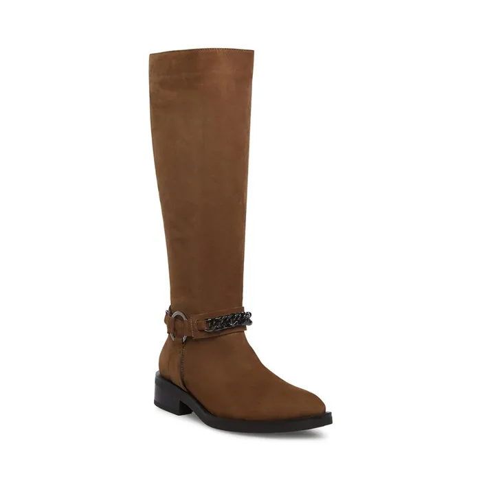 Womens Quin Taupe Nubuck Steve Madden Boots and Booties
