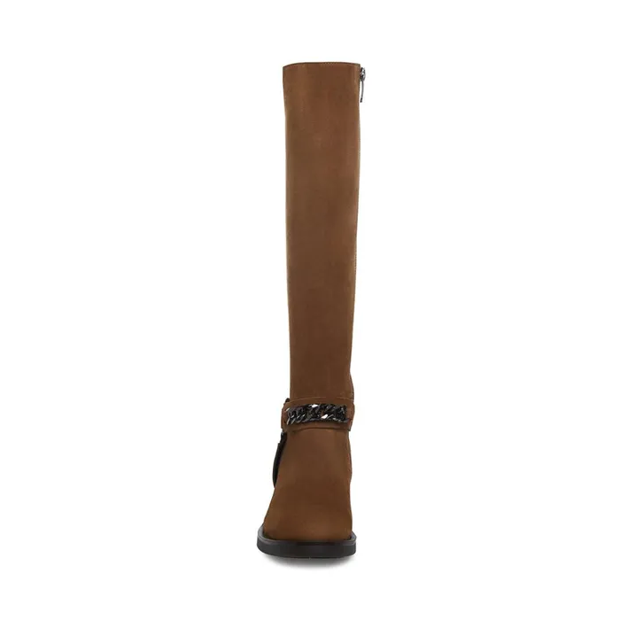 Womens Quin Taupe Nubuck Steve Madden Boots and Booties