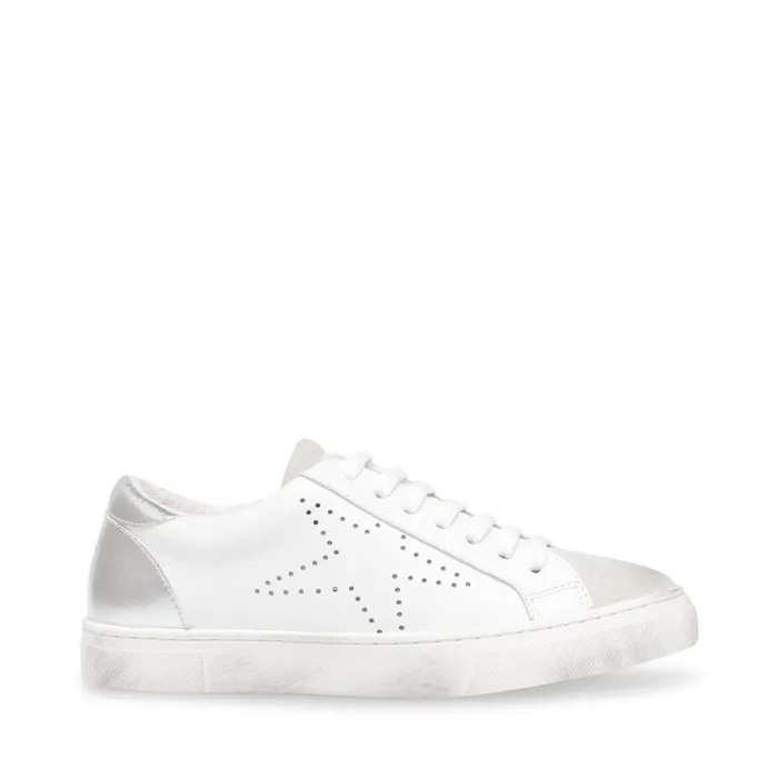 Womens Rezza White Steve Madden Sneakers