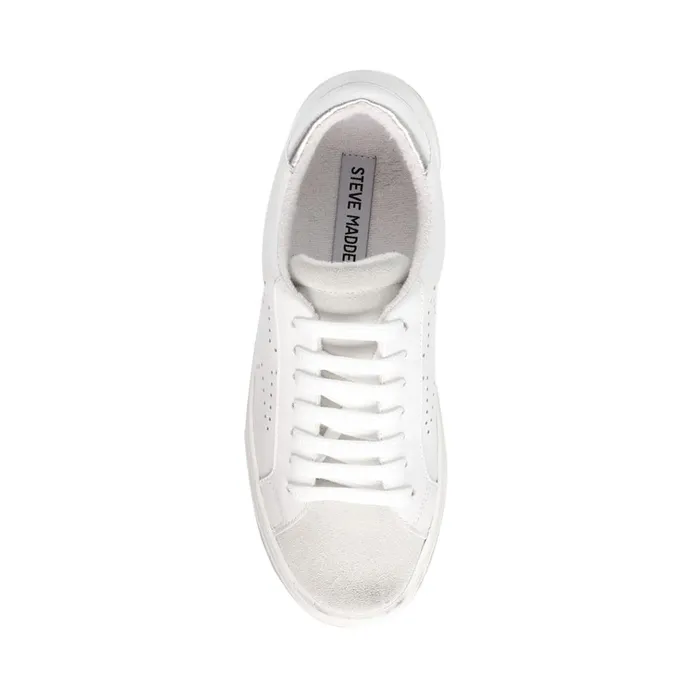 Womens Rezza White Steve Madden Sneakers