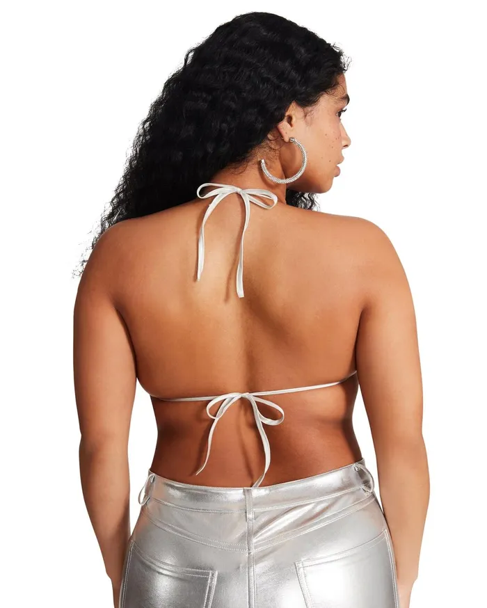 Womens Rhinestone Bikini Top Steve Madden Tops and Shirts