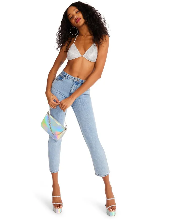 Womens Rhinestone Bikini Top Steve Madden Tops and Shirts