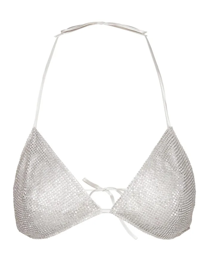 Womens Rhinestone Bikini Top Steve Madden Tops and Shirts