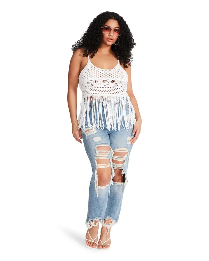 Womens Ria Top White Steve Madden Tops and Shirts