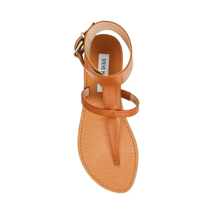 Womens Rico Tan Leather Steve Madden Sandals