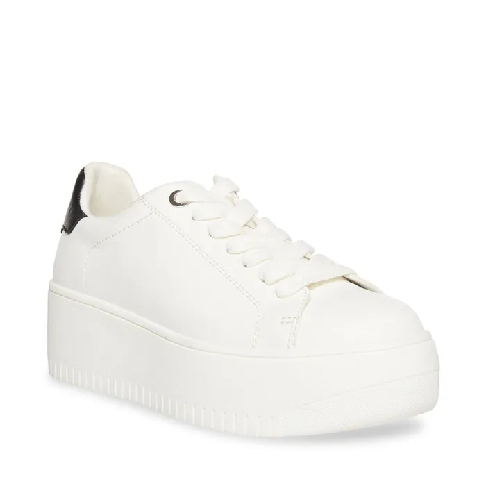 Womens Rockaway WhiteBlack Steve Madden Sneakers