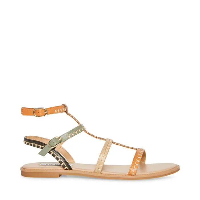 Womens Roman Natural Multi Steve Madden Sandals