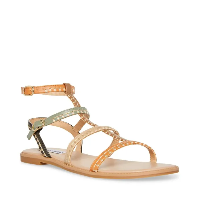 Womens Roman Natural Multi Steve Madden Sandals