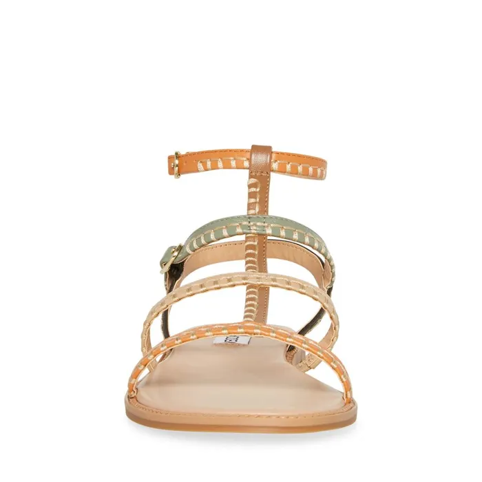 Womens Roman Natural Multi Steve Madden Sandals
