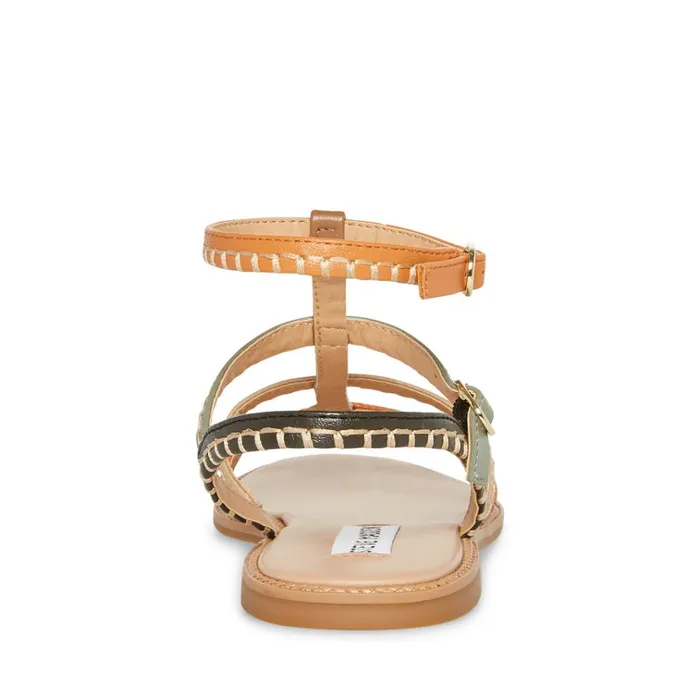 Womens Roman Natural Multi Steve Madden Sandals