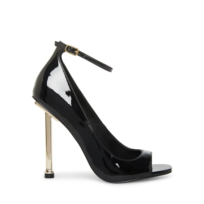 Womens Romance Black Patent Steve Madden Heels
