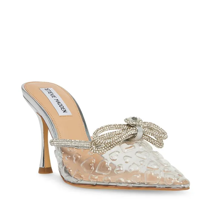 Womens Royal Clear Steve Madden Heels