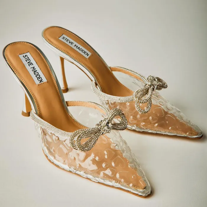 Womens Royal Clear Steve Madden Heels