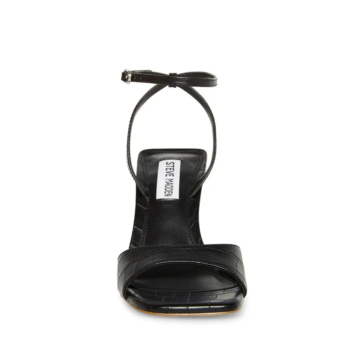 Womens Rozlyn Black Crocodile Steve Madden Heels