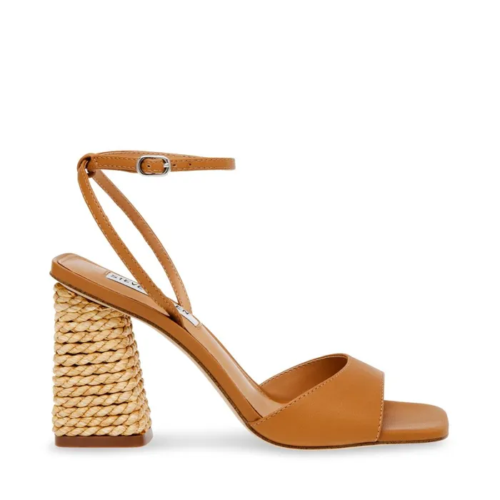 Womens Rozlyn Tan Leather Steve Madden Heels