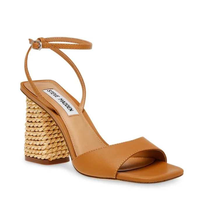 Womens Rozlyn Tan Leather Steve Madden Heels