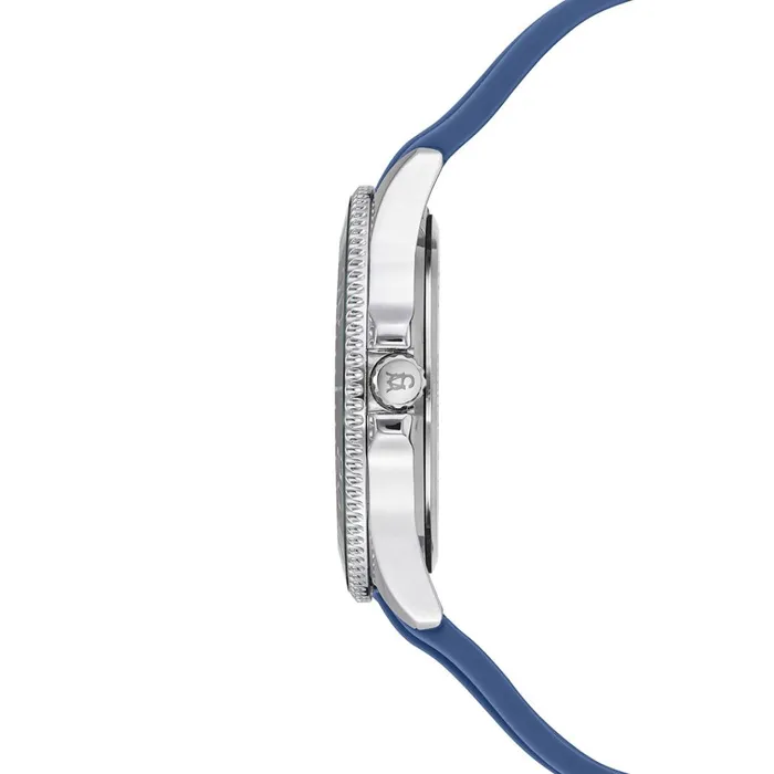 Womens Rubberized Enamel Case Watch Blue Steve Madden Watches