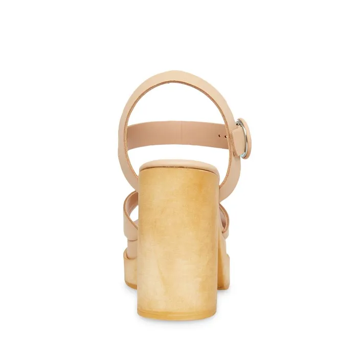 Womens Ruth Natural Leather Steve Madden Sandals
