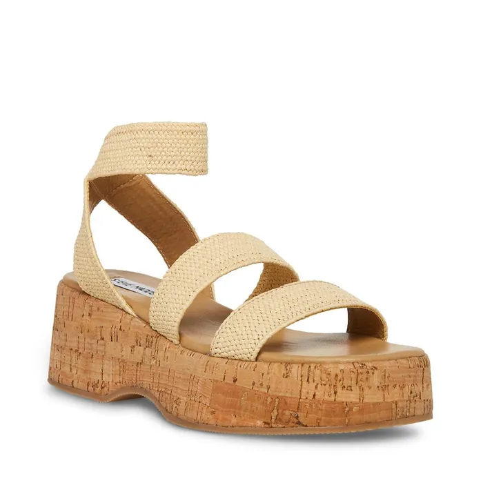 Womens Sashes Raffia Steve Madden Sandals