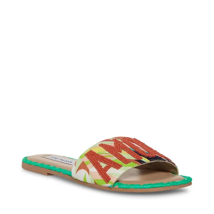 Womens Seaside Bright Multi Steve Madden Sandals