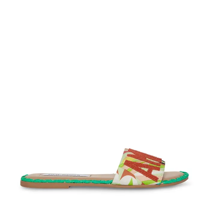 Womens Seaside Bright Multi Steve Madden Sandals Womens Seaside Bright Multi Steve Madden Sandals