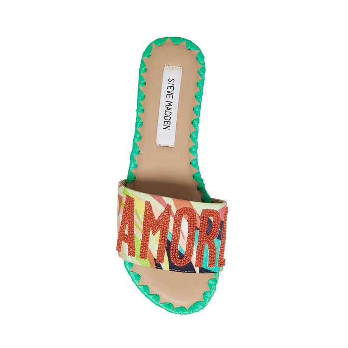 Womens Seaside Bright Multi Steve Madden Sandals Womens Seaside Bright Multi Steve Madden Sandals