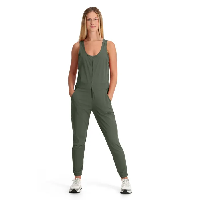 Womens Shift Jumpsuit 8211 Thyme Green Spyder Shorts