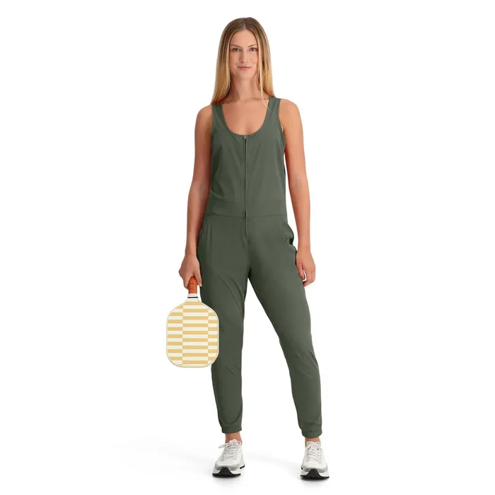 Womens Shift Jumpsuit 8211 Thyme Green Spyder Shorts