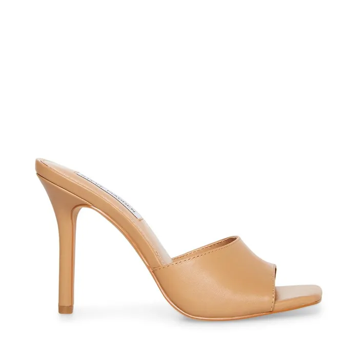 Womens Signal Tan Leather Steve Madden Heels